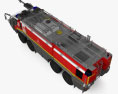 Rosenbauer Panther 8x8 Fire Truck 2024 3D模型 顶视图