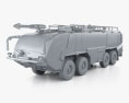 Rosenbauer Panther 8x8 Fire Truck 2024 Modello 3D clay render