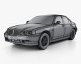 Rover 75 2005 3D模型 wire render