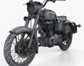 Royal Enfield Bullet C5 Classic 2014 3D-Modell wire render