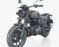 Royal-Enfield Hunter 350 2024 3D-Modell wire render