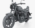 Royal Enfield Super Meteor 650 2023 3Dモデル wire render