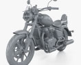 Royal Enfield Super Meteor 650 2023 3Dモデル clay render