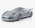 Ruf CTR3 Clubsport 2015 3Dモデル clay render