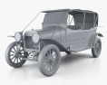 Russo-Balt K12/20 1911 3d model clay render