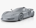 SIN CAR R1 2019 3d model clay render
