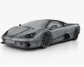 SSC Ultimate Aero 2015 3D-Modell wire render