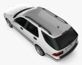Saab 9-5 Aero wagon 2010 3D 모델  top view