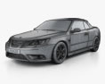 Saab 9-3 Cabriolet 2013 3D-Modell wire render