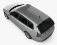 Saab 9-3 Sport Combi 2013 3Dモデル top view