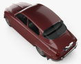 Saab 96 1960 3D模型 顶视图