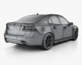 Saab 9-3 Sport Седан з детальним інтер'єром 2013 3D модель