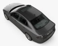 Saab 9-3 Sport 轿车 带内饰 2013 3D模型 顶视图