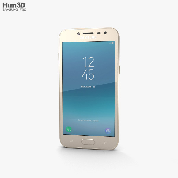 Samsung Galaxy J2 Pro Gold Modèle 3D
