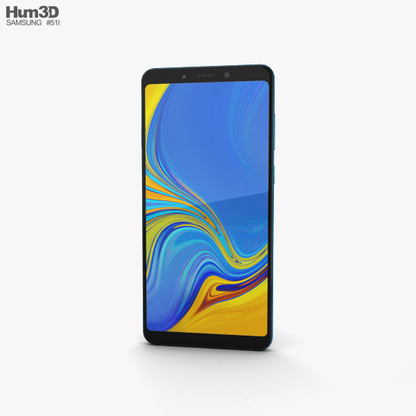 Samsung Galaxy A9 (2018) Lemonade Blue 3D модель