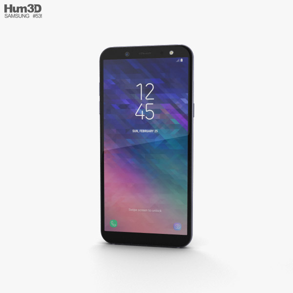Samsung Galaxy A6 Lavender Modèle 3D