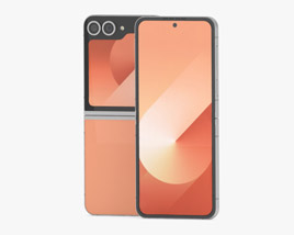 Samsung Galaxy Flip 6 Peach 3D model