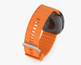 Samsung Galaxy Watch Ultra Titanium Gray Case Peakform Band Orange Modello 3D