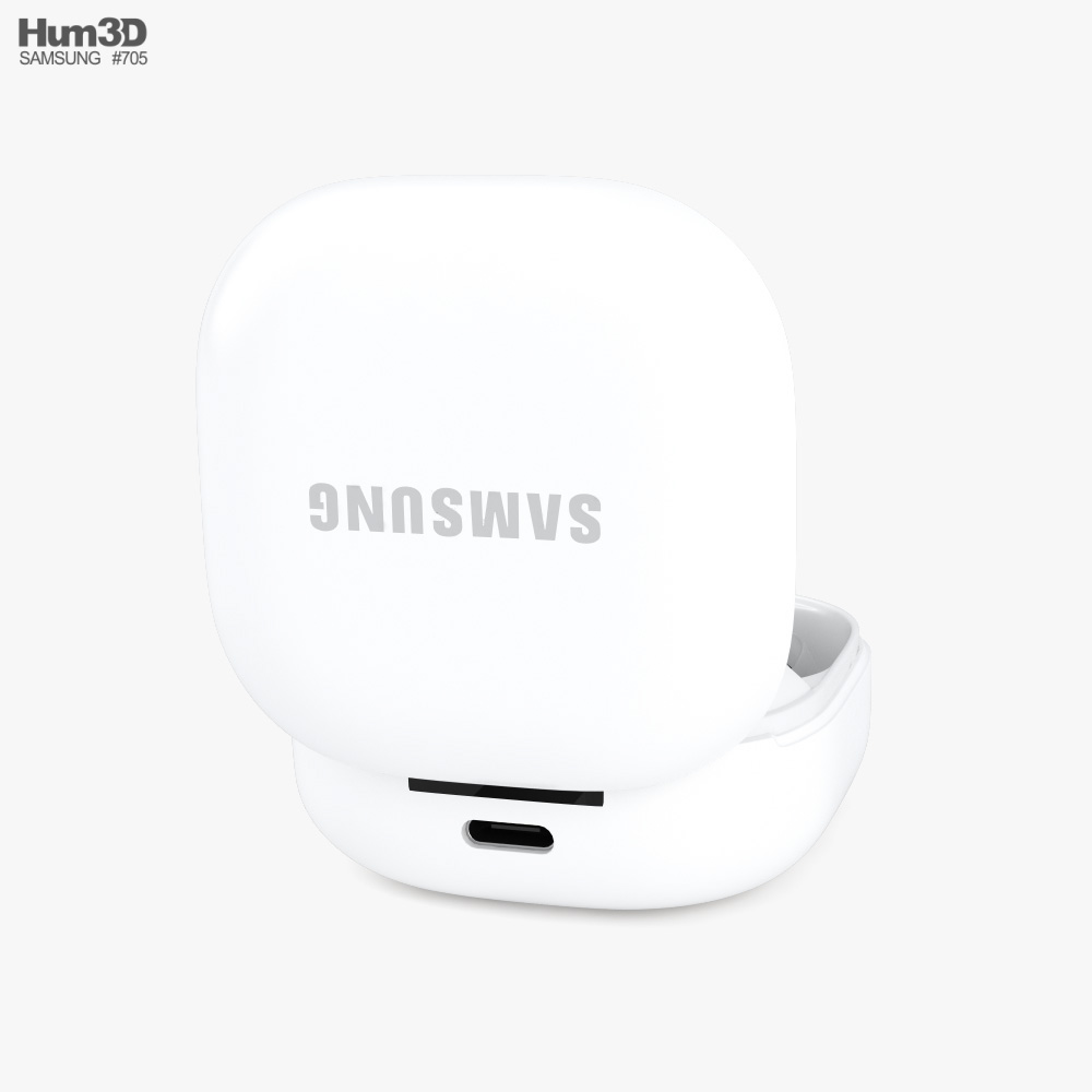Samsung Galaxy Buds 2 White 3D model download