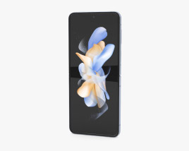 Samsung Galaxy Z Flip 4 Blue 3Dモデル