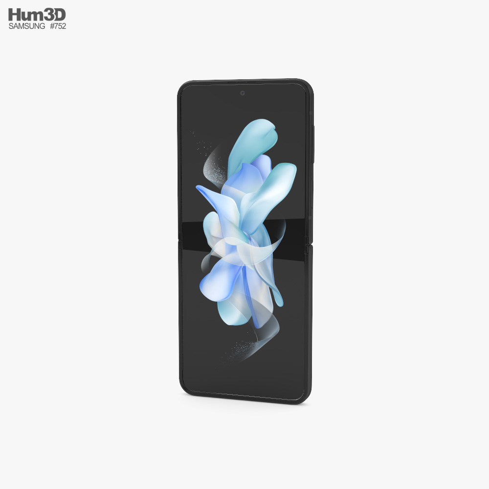 Samsung Galaxy Z Flip 4 Graphite Modèle 3D