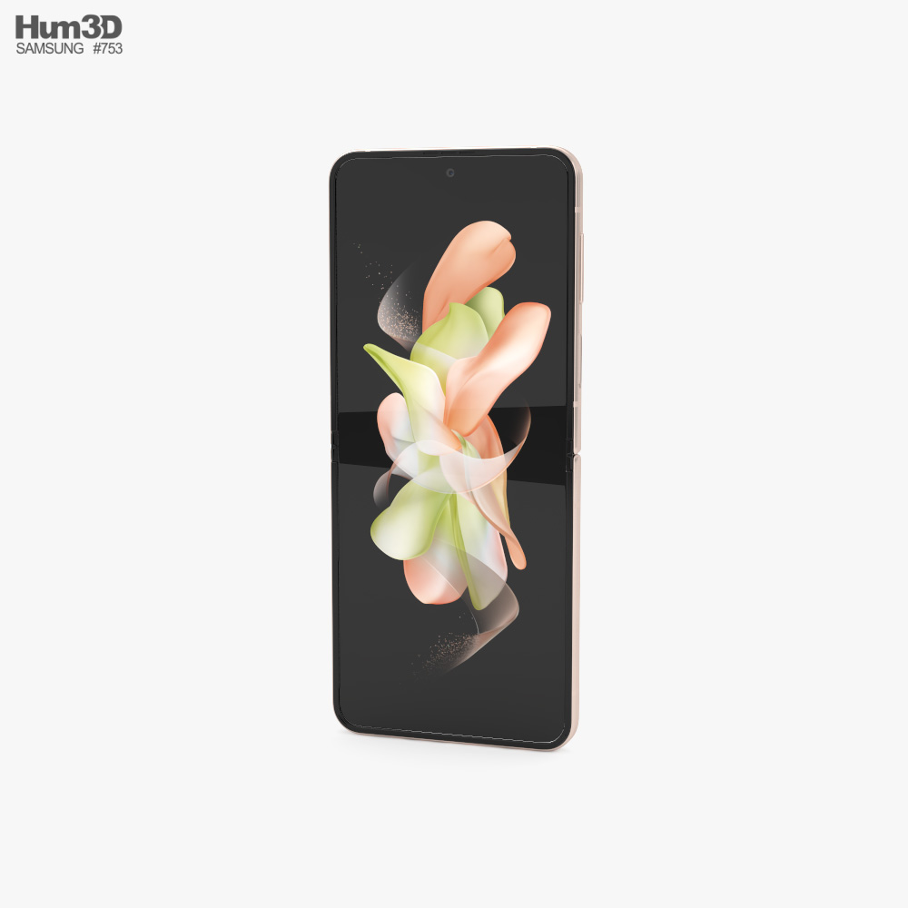 Samsung Galaxy Z Flip 4 Pink Gold Modèle 3D