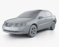 Saturn Ion 2007 3D-Modell clay render