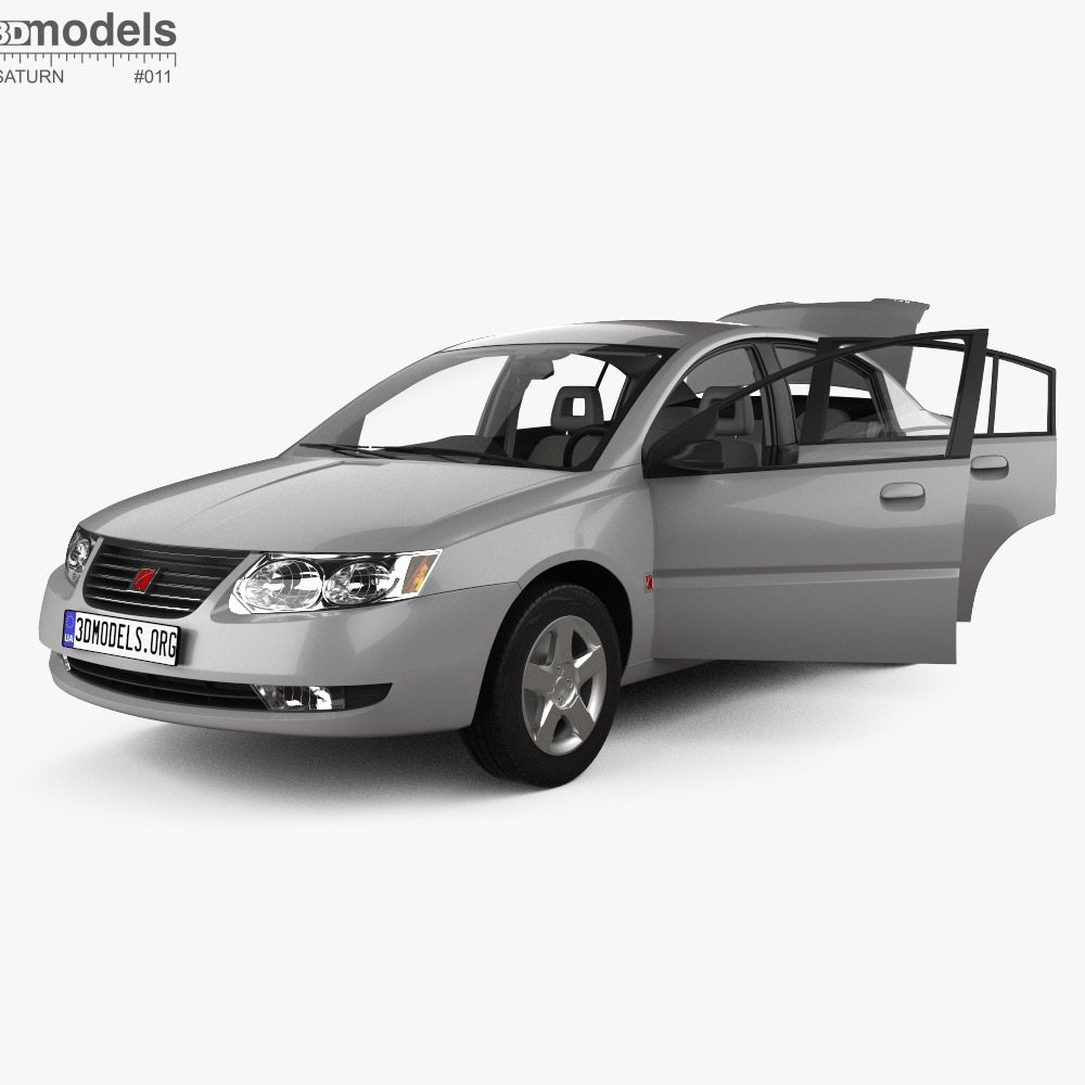 Saturn Ion with HQ interior 2004 3D 모델 