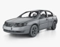 Saturn Ion with HQ interior 2004 3D 모델  wire render