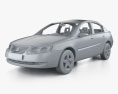 Saturn Ion with HQ interior 2004 3d model clay render