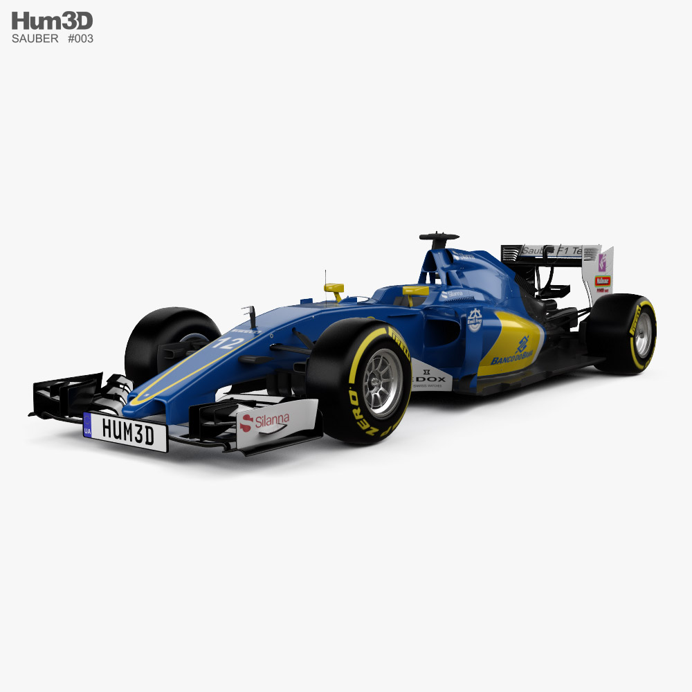 Sauber C35 F1 2016 3d model