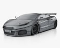 Savage Rivale GTR 2014 Modello 3D wire render