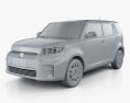 Scion xB 2015 3D модель clay render