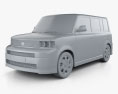 Scion xB 2006 3D-Modell clay render