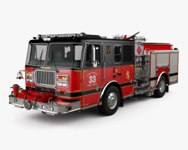 Seagrave Marauder II Fire Truck 2020 3D model