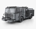 Seagrave Marauder II Пожежна машина 2020 3D модель wire render