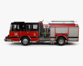 Seagrave Marauder II Feuerwehrauto 2020 3D-Modell Seitenansicht