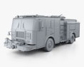 Seagrave Marauder II 消防車 2020 3Dモデル clay render