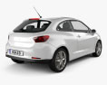 Seat Ibiza Sport Coupe трьохдверний 2014 3D модель back view