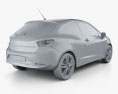 Seat Ibiza Sport Coupe трьохдверний 2014 3D модель
