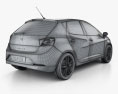 Seat Ibiza 掀背车 5门 2014 3D模型