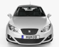 Seat Ibiza 해치백 5도어 2014 3D 모델  front view