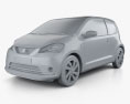 Seat Mii 3-door 2016 3d model clay render
