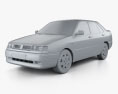 Seat Toledo Mk1 1993 3Dモデル clay render