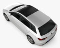 Seat Leon wagon 2016 3d model top view