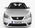 Seat Ibiza 5도어 해치백 2014 3D 모델  front view