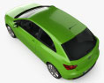 Seat Ibiza SC 2014 3D-Modell Draufsicht