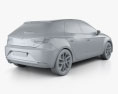 Seat Leon FR 5 portas hatchback com interior e motor 2016 Modelo 3d