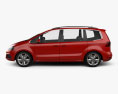Seat Alhambra 2017 3D 모델  side view