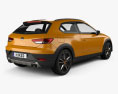 Seat Leon Cross Sport 2015 3D модель back view